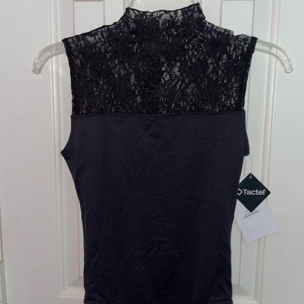 Gaynor Minden Black Leotard in Cut “Belle” - Picture 3 of 4